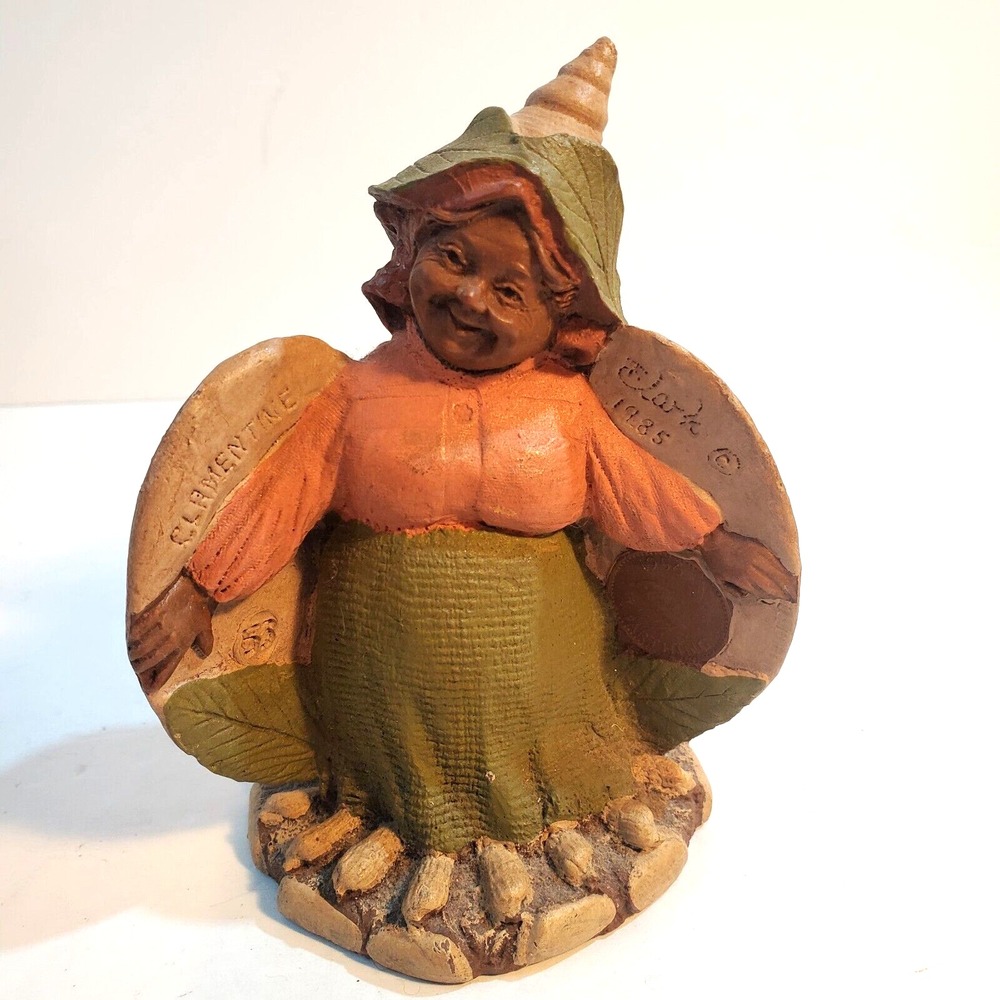 Vintage Tom Clark Gnome CLAMENTINE Figurine Retired 1985 Cairn Studio 4.75 inch